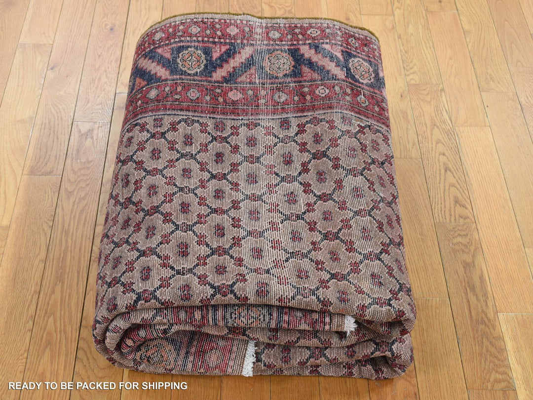 5'0" x 9'6" New Hand Knotted Brown Wool Runner Oriental Rug - MOA10287456