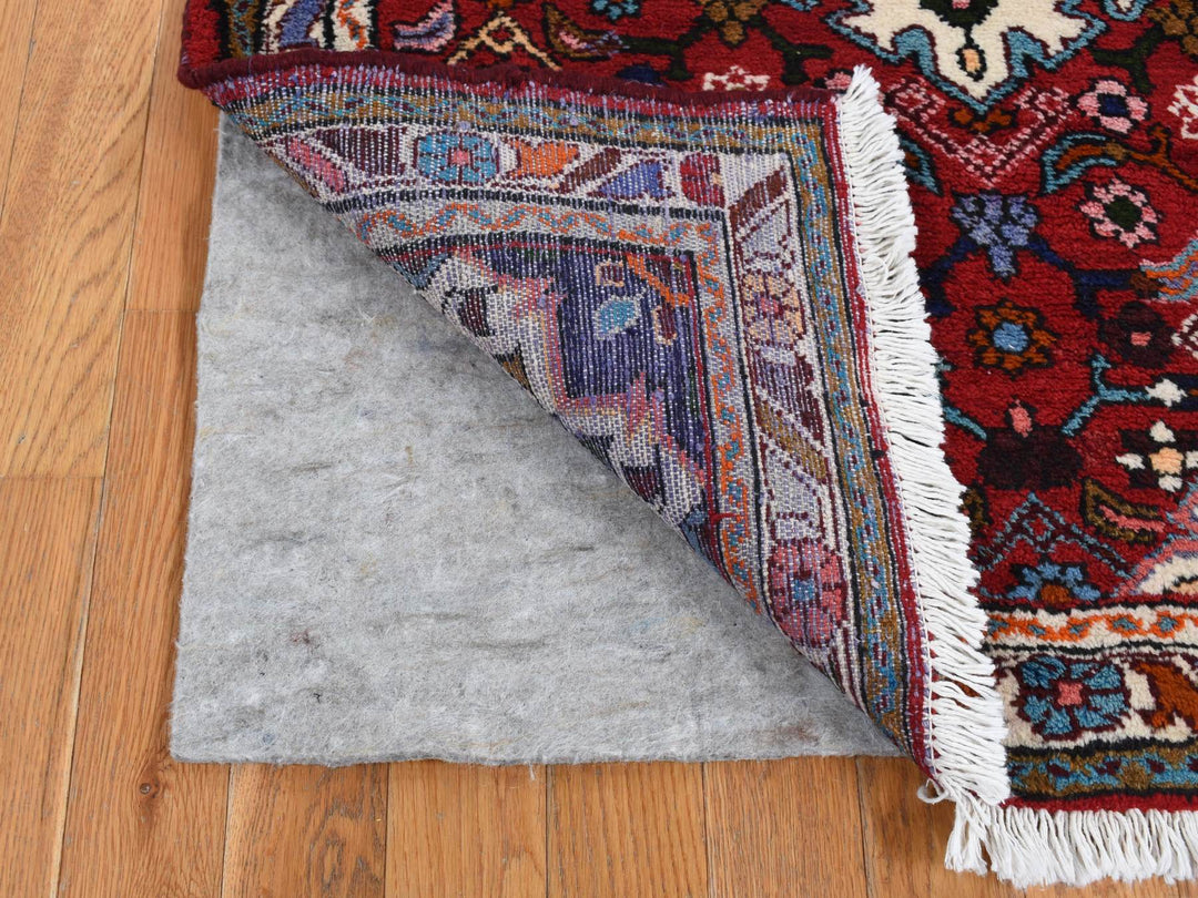 3'7" x 4'8" New Hand Knotted Red Wool Rectangle Oriental Rug - MOA10287457