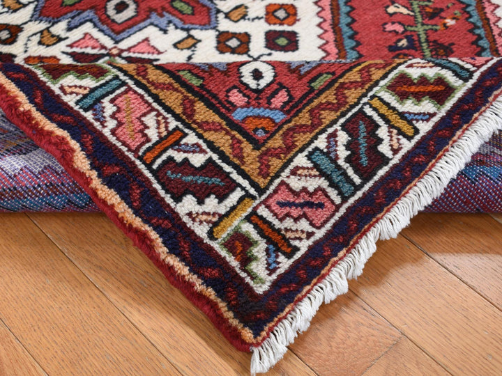 3'5" x 5'1" New Hand Knotted Red Wool Rectangle Oriental Rug - MOA10287468