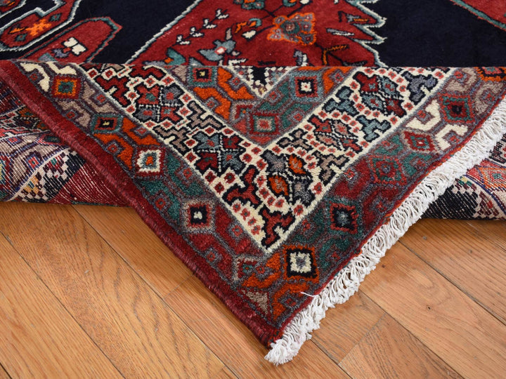 4'8" x 9'7" New Hand Knotted Blue Wool Rectangle Oriental Rug - MOA10287472