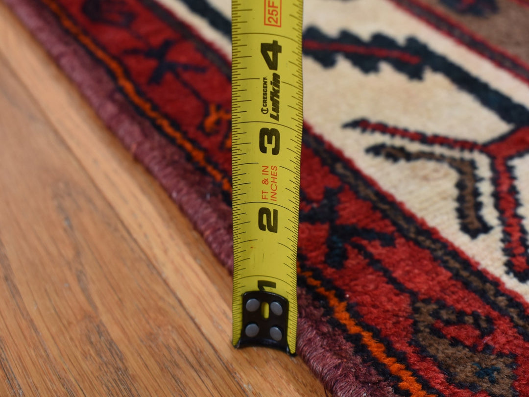 5'2" x 10'6" New Hand Knotted Red Wool Runner Oriental Rug - MOA10287524