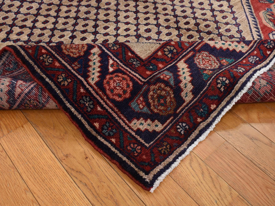 5'1" x 10'2" New Hand Knotted Brown Wool Rectangle Oriental Rug - MOA10287527