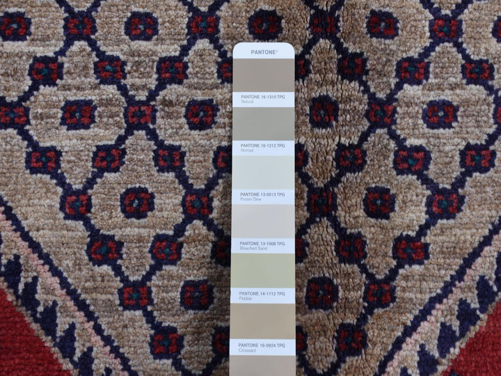5'1" x 10'2" New Hand Knotted Brown Wool Rectangle Oriental Rug - MOA10287527