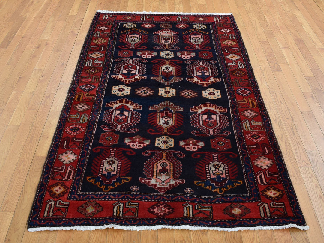 4'8" x 7'0" New Hand Knotted Red Wool Rectangle Oriental Rug - MOA10287540