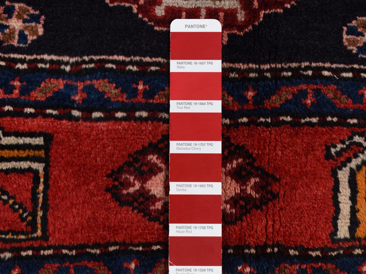 4'8" x 7'0" New Hand Knotted Red Wool Rectangle Oriental Rug - MOA10287540