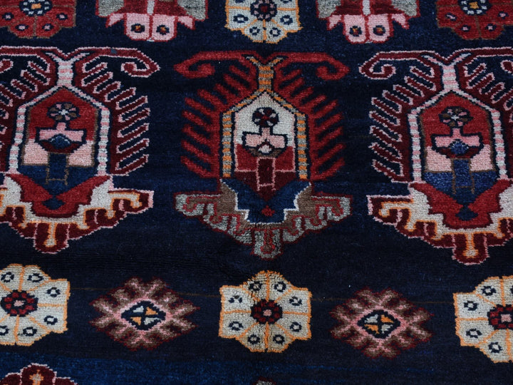 4'8" x 7'0" New Hand Knotted Red Wool Rectangle Oriental Rug - MOA10287540