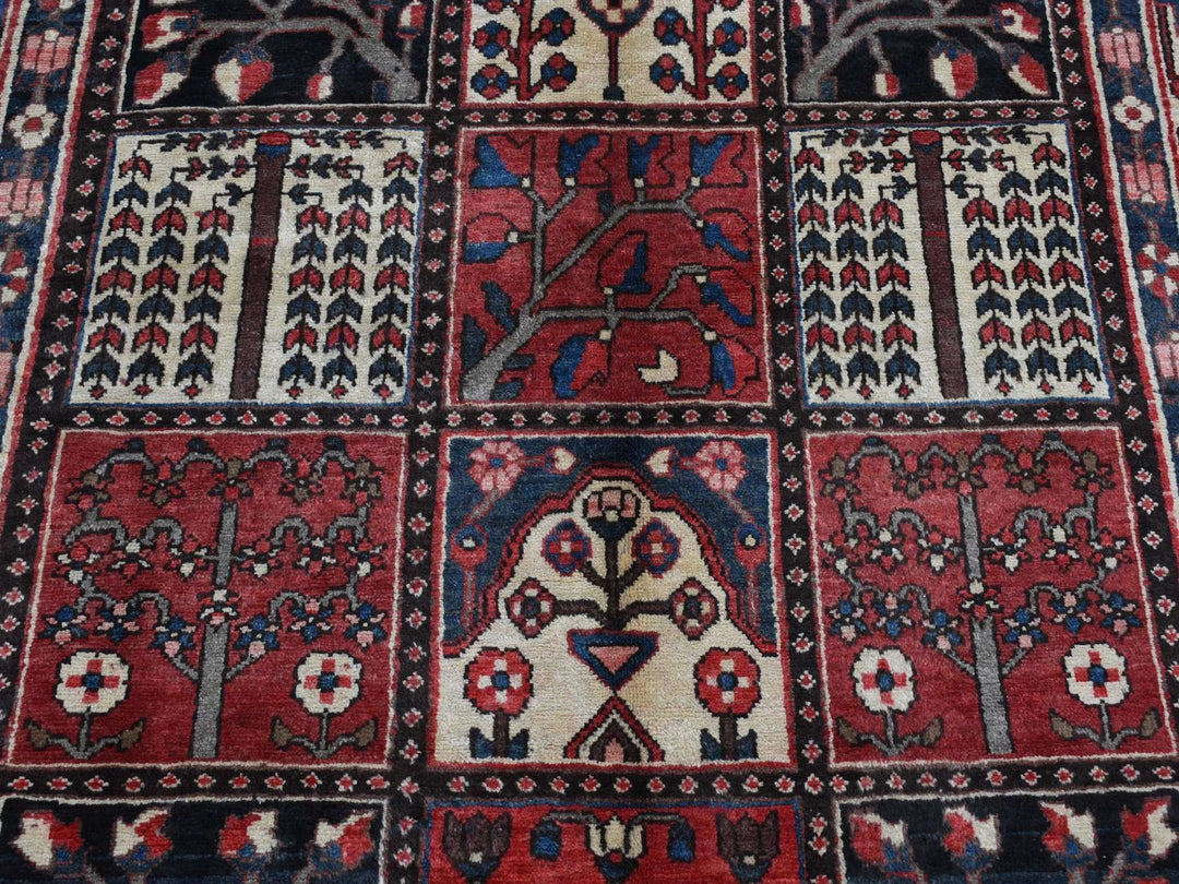 5'1" x 10'0" New Hand Knotted Red Wool Rectangle Oriental Rug - MOA10287542