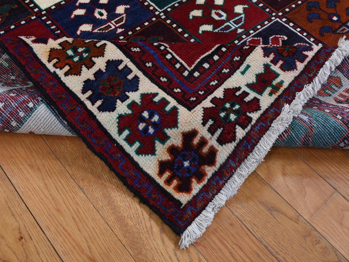 4'10" x 9'2" Vintage Hand Knotted Red Wool Rectangle Oriental Rug - MOA10287552