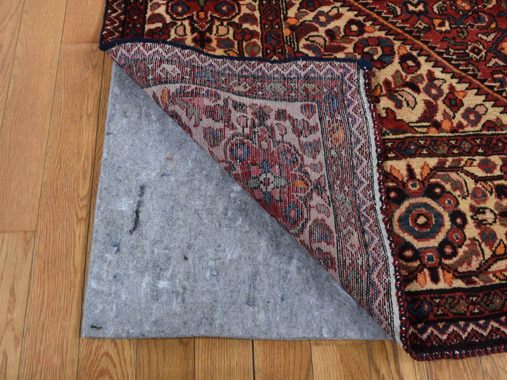 5'3" x 11'0" Vintage Hand Knotted Red Wool Runner Oriental Rug - MOA10287559