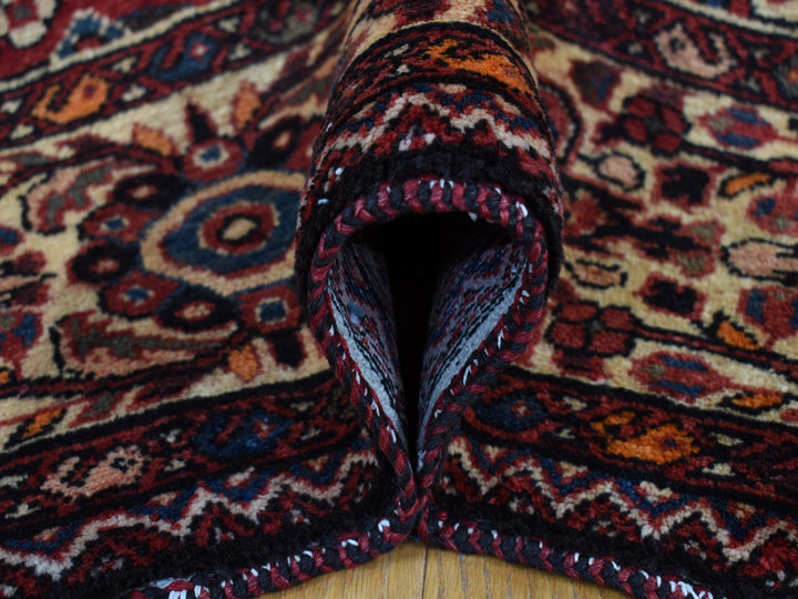 5'3" x 11'0" Vintage Hand Knotted Red Wool Runner Oriental Rug - MOA10287559