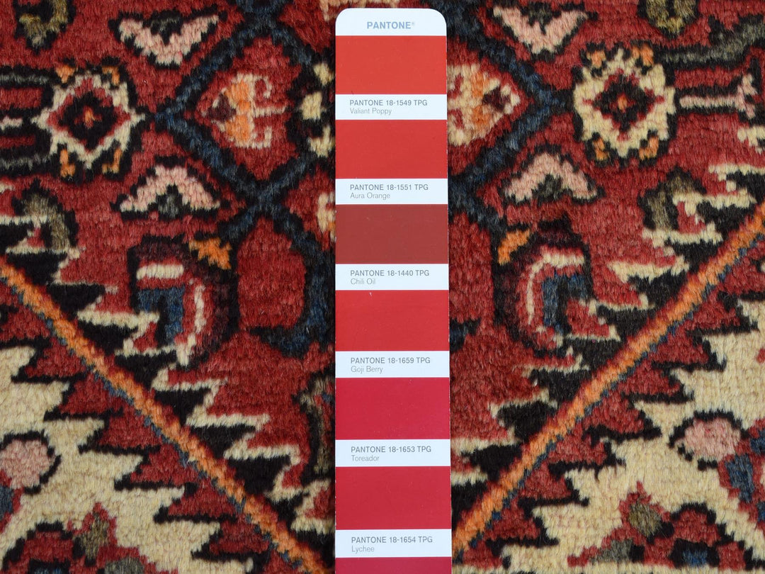 5'3" x 11'0" Vintage Hand Knotted Red Wool Runner Oriental Rug - MOA10287559