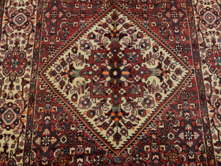5'3" x 11'0" Vintage Hand Knotted Red Wool Runner Oriental Rug - MOA10287559