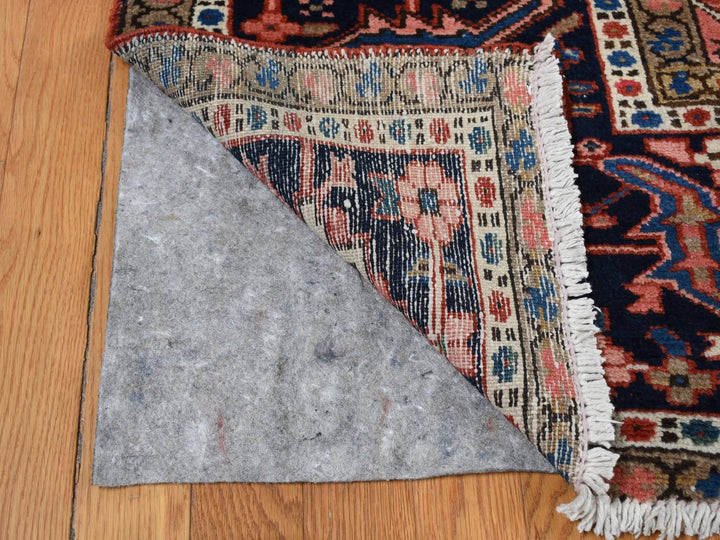 12'3" x 16'1" Vintage Hand Knotted Red Wool Rectangle Oriental Rug - MOA10287561