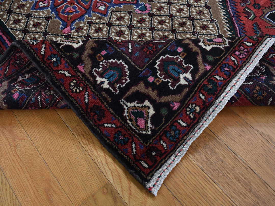 4'1" x 6'9" New Hand Knotted Brown Wool Rectangle Oriental Rug - MOA10287574