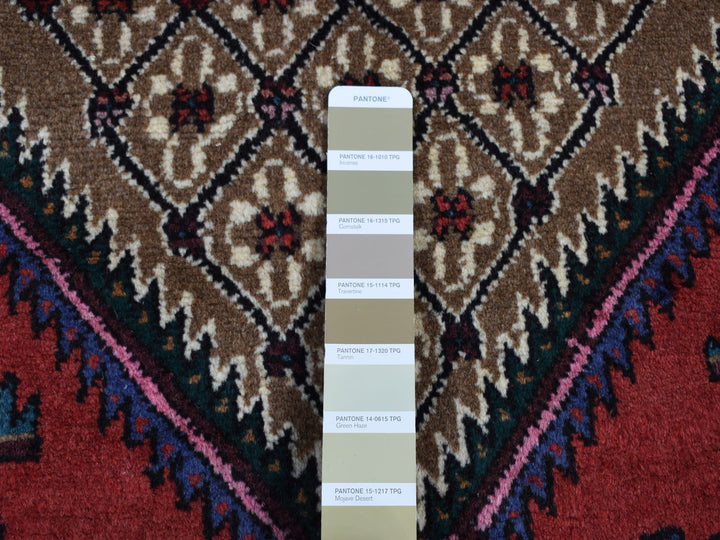 4'1" x 6'9" New Hand Knotted Brown Wool Rectangle Oriental Rug - MOA10287574