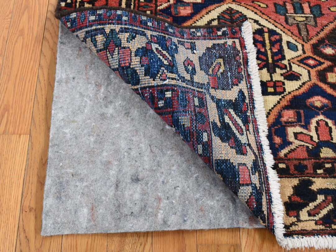 5'0" x 6'9" New Hand Knotted Red Wool Rectangle Oriental Rug - MOA10287576