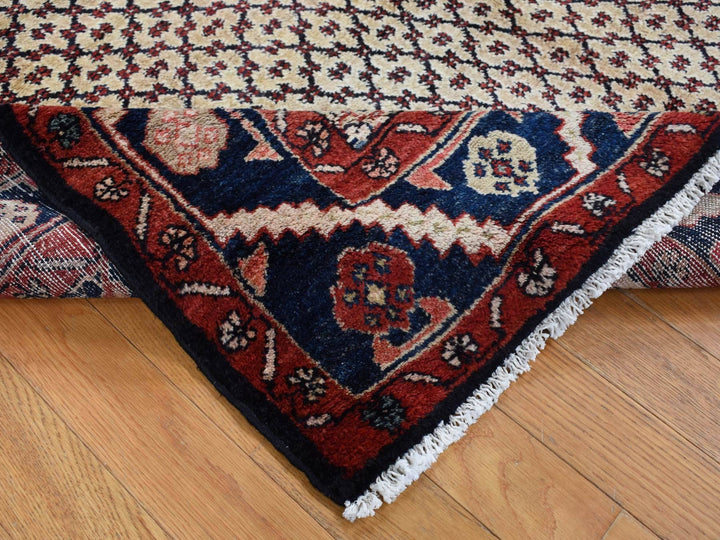 5'2" x 9'8" Vintage Hand Knotted Beige Wool Rectangle Oriental Rug - MOA10287590
