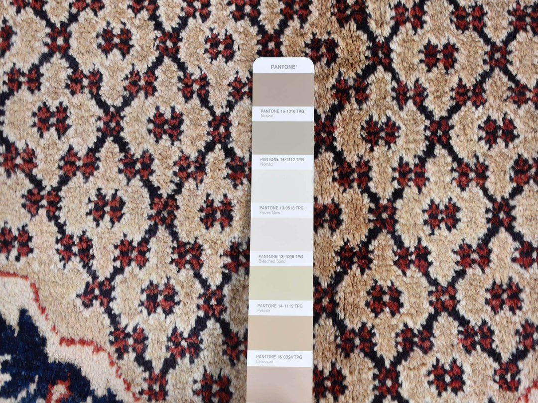 5'2" x 9'8" Vintage Hand Knotted Beige Wool Rectangle Oriental Rug - MOA10287590