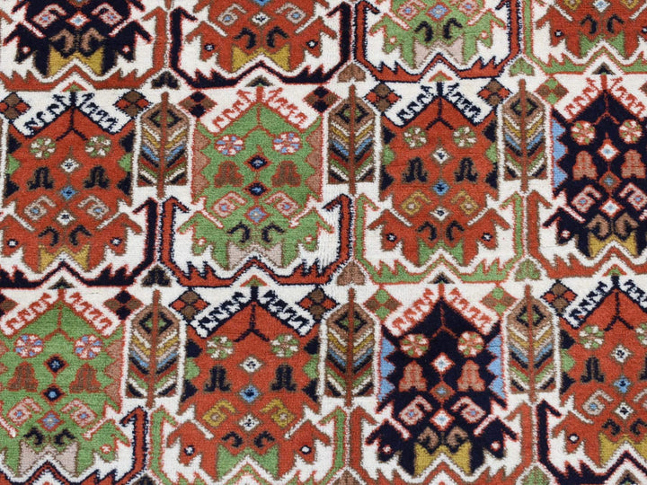 3'10" x 5'10" New Hand Knotted Ivory Wool Rectangle Oriental Rug - MOA10287608