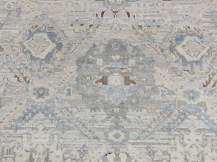 3'0" x 5'3" New Hand Knotted Blue Wool & Pure Silk Rectangle Oriental Rug - MOA10287615