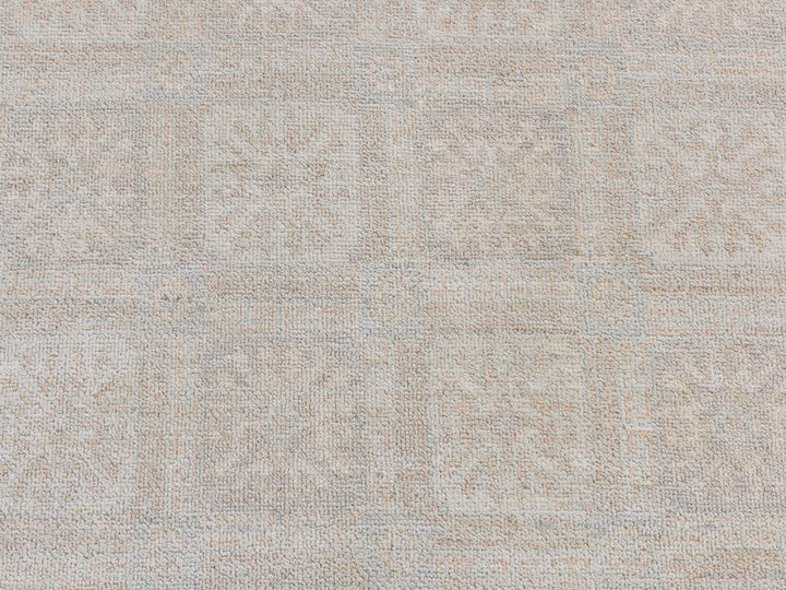 4'0" x 6'0" New Hand Knotted Beige Wool Rectangle Oriental Rug - MOA10287616