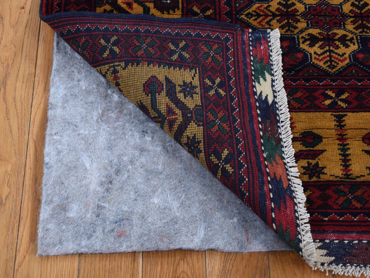 3'0" x 10'2" New Hand Knotted Red Wool Runner Oriental Rug - MOA10287617