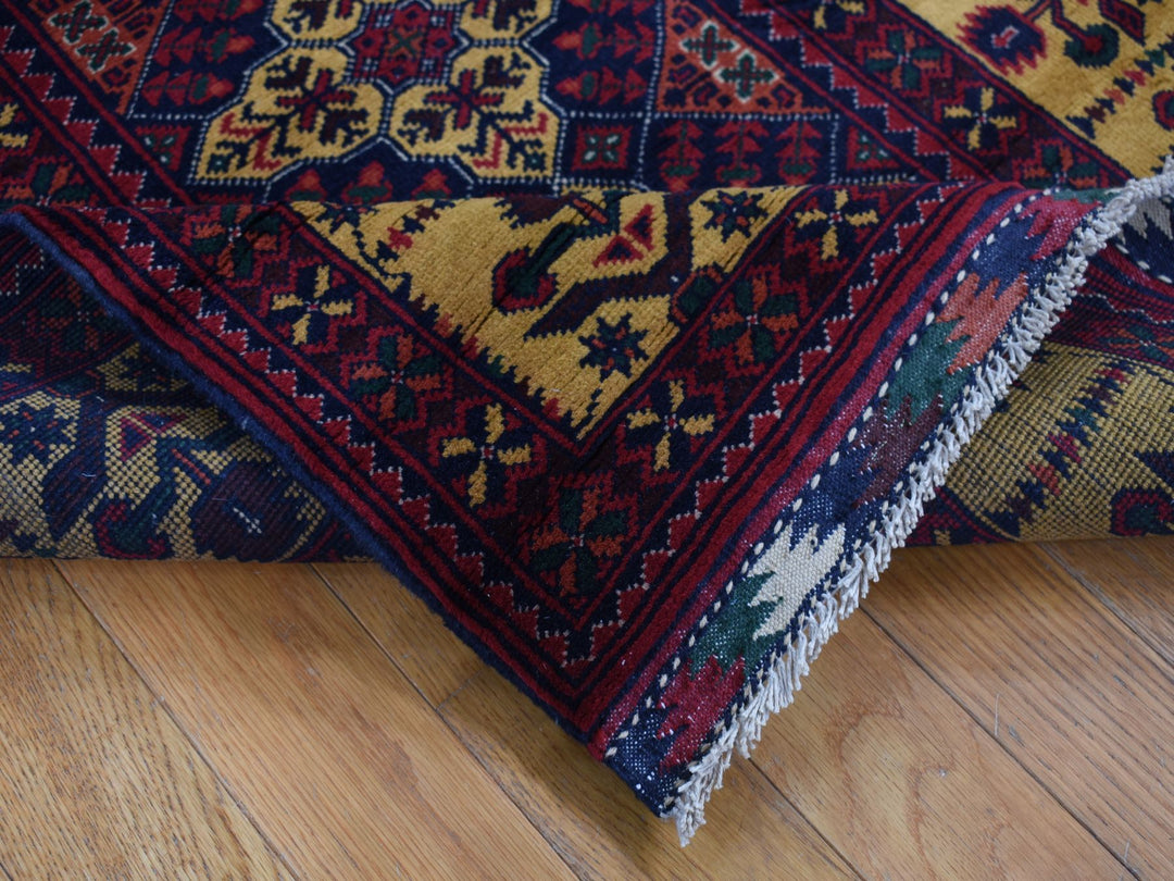 3'0" x 10'2" New Hand Knotted Red Wool Runner Oriental Rug - MOA10287617