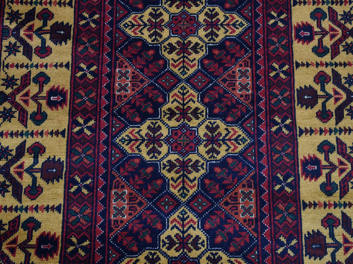 3'0" x 10'2" New Hand Knotted Red Wool Runner Oriental Rug - MOA10287617