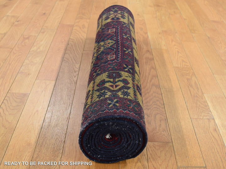 3'0" x 10'2" New Hand Knotted Red Wool Runner Oriental Rug - MOA10287617