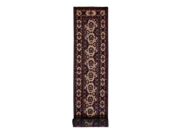 2'10" x 18'10" New Hand Knotted Red Wool Runner Oriental Rug - MOA10287618