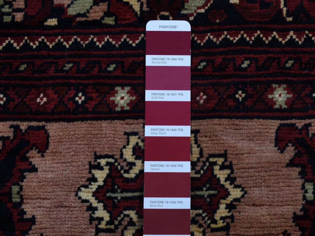 2'10" x 18'10" New Hand Knotted Red Wool Runner Oriental Rug - MOA10287618