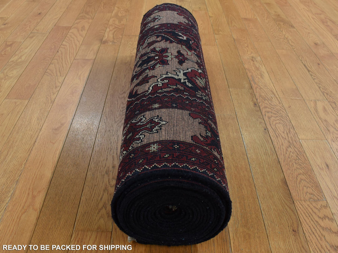 2'10" x 18'10" New Hand Knotted Red Wool Runner Oriental Rug - MOA10287618