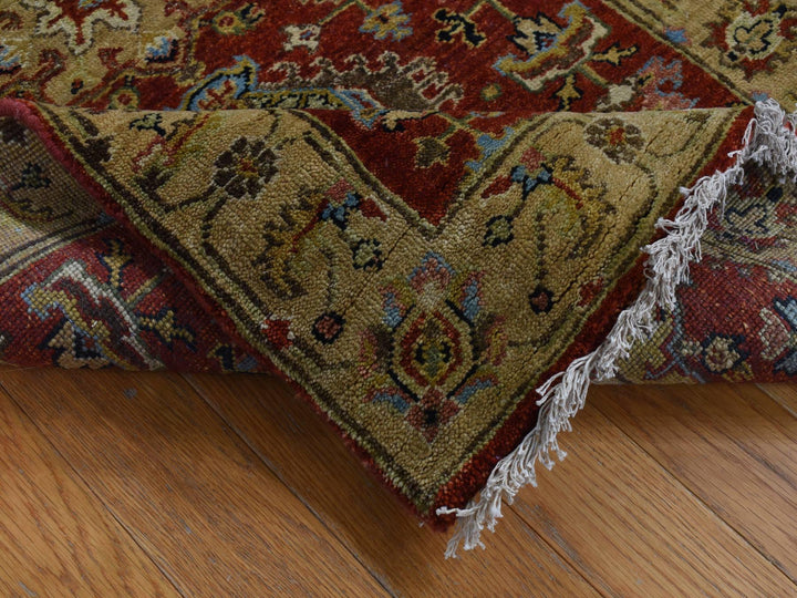 2'7" x 19'10" New Hand Knotted Red Wool Runner Oriental Rug - MOA10287637