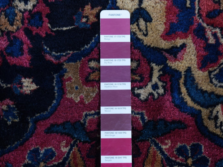 8'10" x 14'1" Vintage Hand Knotted Pink Wool Rectangle Oriental Rug - MOA10287642