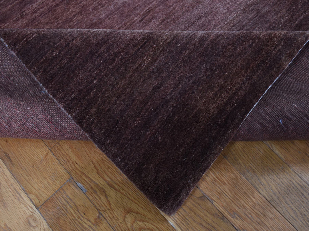 12'4" x 15'0" New Hand Knotted Brown Wool Rectangle Oriental Rug - MOA10287664