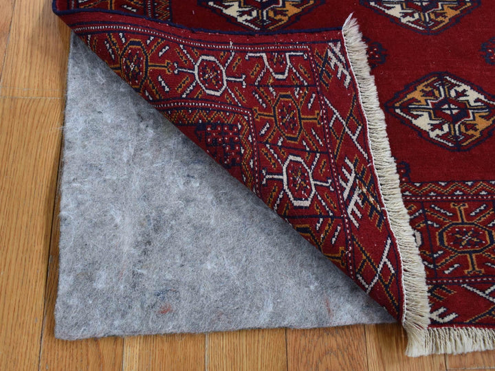 3'3" x 4'2" New Hand Knotted Red Wool Rectangle Oriental Rug - MOA10287684