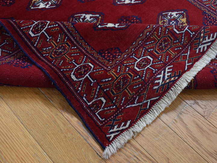 3'3" x 4'2" New Hand Knotted Red Wool Rectangle Oriental Rug - MOA10287684