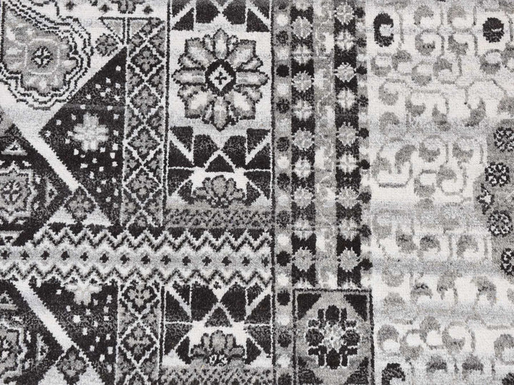 2'8" x 3'0" New Hand Knotted Grey Wool Rectangle Oriental Rug - MOA10287686