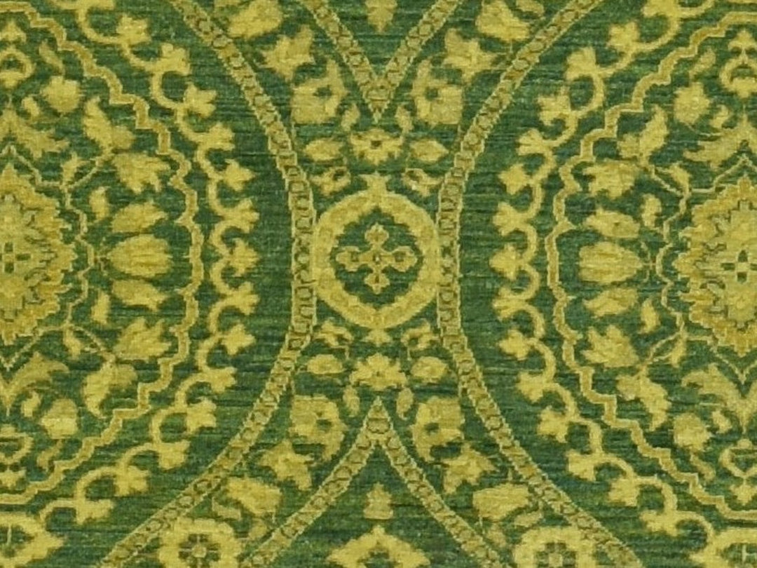 4'1" x 11'8" New Hand Knotted Overdyed Wool Runner Oriental Rug - MOA10287693