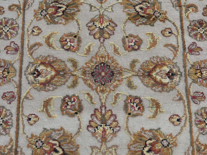 2'7" x 16'0" New Hand Knotted Ivory Wool & Silk Runner Oriental Rug - MOA10287694