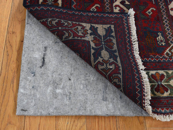 2'6" x 9'3" New Hand Knotted Red Wool Runner Oriental Rug - MOA10287726