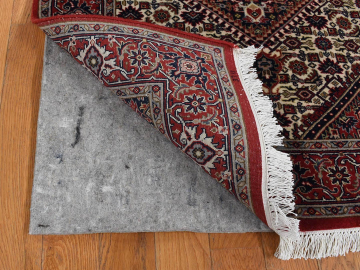 2'9" x 11'4" New Hand Knotted Ivory Wool Runner Oriental Rug - MOA10287728