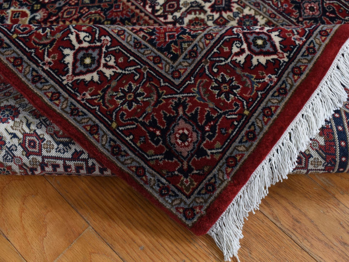 2'9" x 11'4" New Hand Knotted Ivory Wool Runner Oriental Rug - MOA10287728