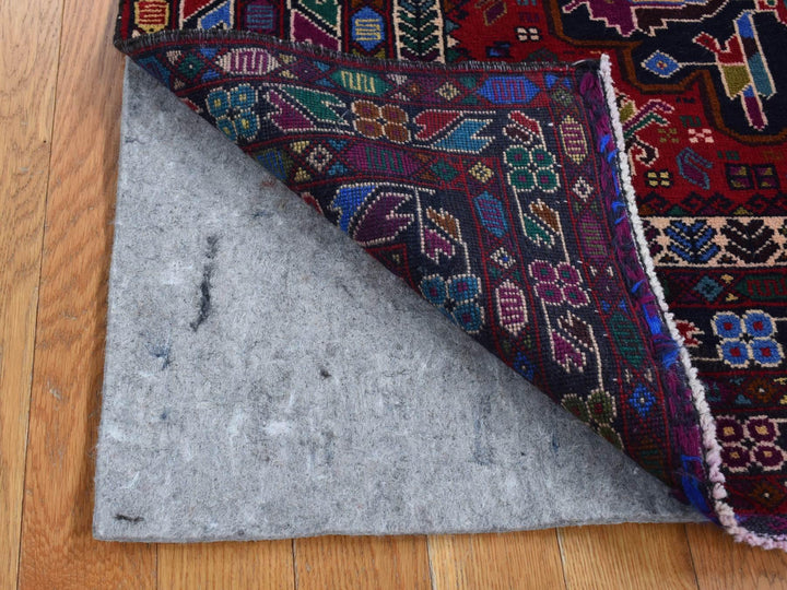 3'10" x 6'5" New Hand Knotted Red Wool Rectangle Oriental Rug - MOA10287734