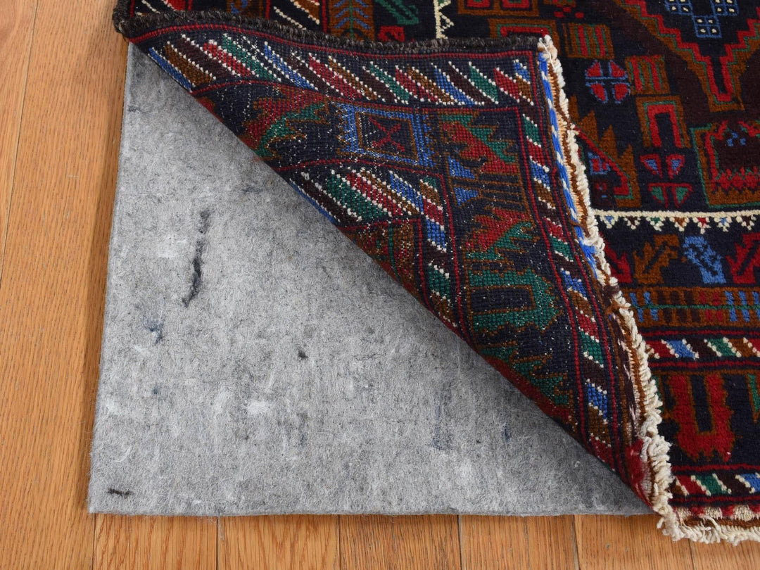 3'7" x 6'6" New Hand Knotted Brown Wool Rectangle Oriental Rug - MOA10287769