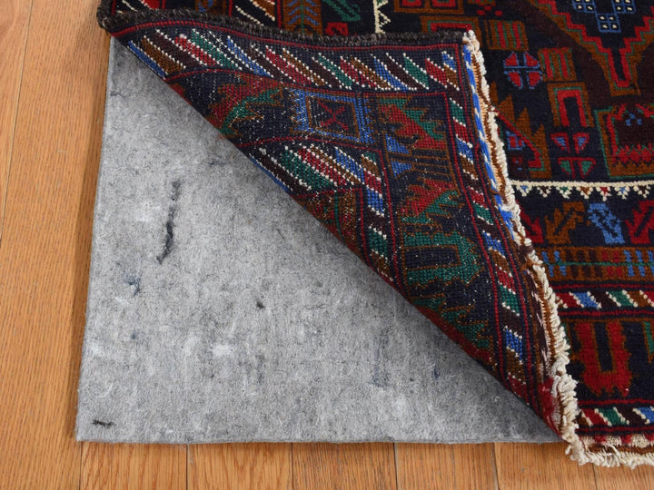 3'7" x 6'6" New Hand Knotted Brown Wool Rectangle Oriental Rug - MOA10287769