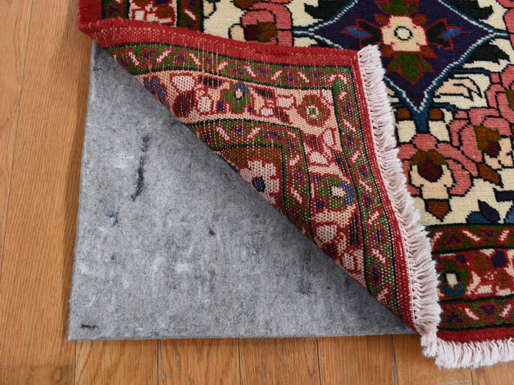2'9" x 4'0" New Hand Knotted Ivory Wool Rectangle Oriental Rug - MOA10287773