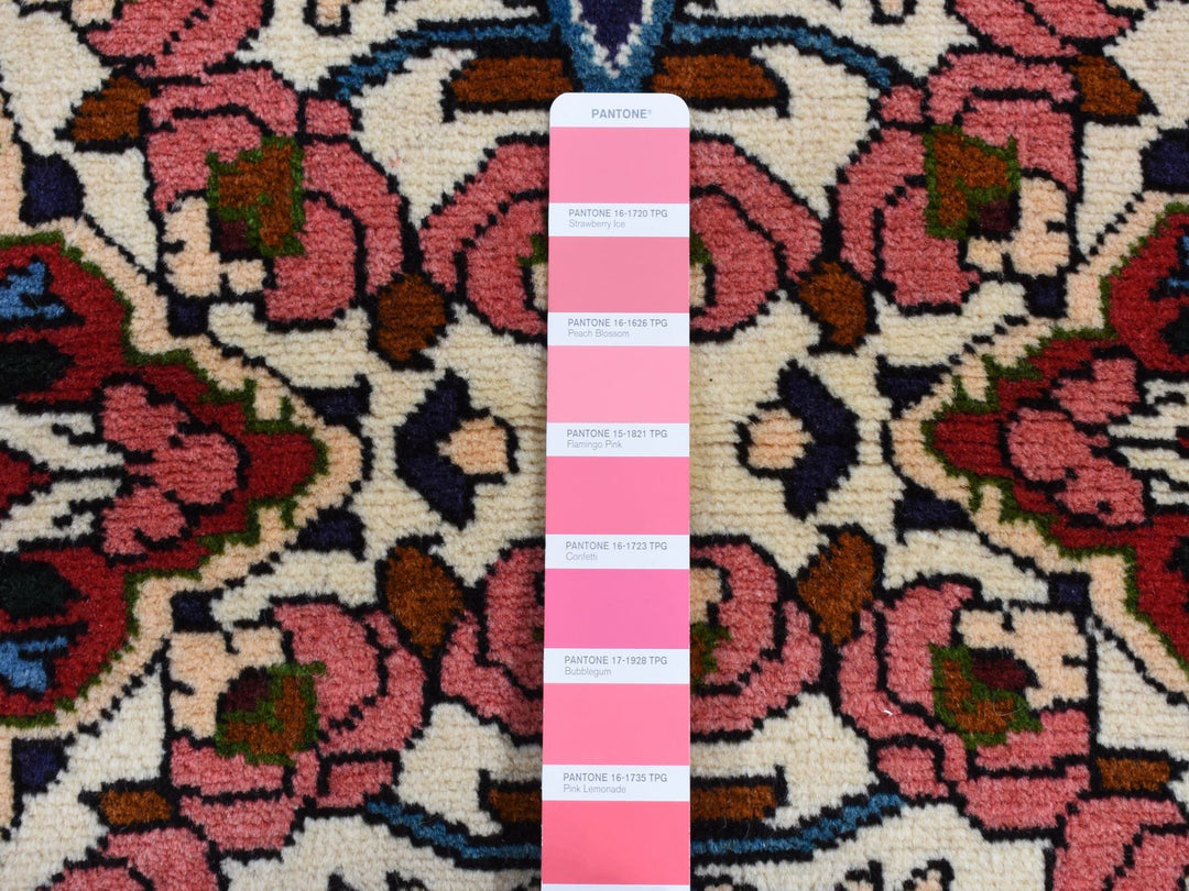 2'9" x 4'0" New Hand Knotted Ivory Wool Rectangle Oriental Rug - MOA10287773