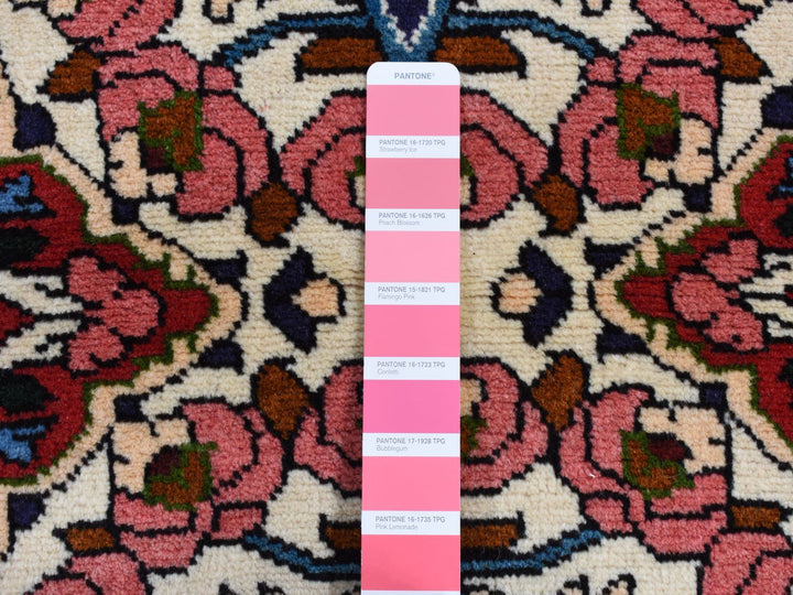 2'9" x 4'0" New Hand Knotted Ivory Wool Rectangle Oriental Rug - MOA10287773