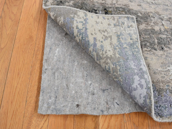 2'0" x 2'10" New Hand Knotted Beige Wool Rectangle Oriental Rug - MOA10287789